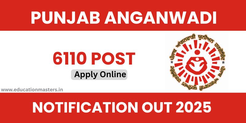 Punjab Anganwadi notification out 2025